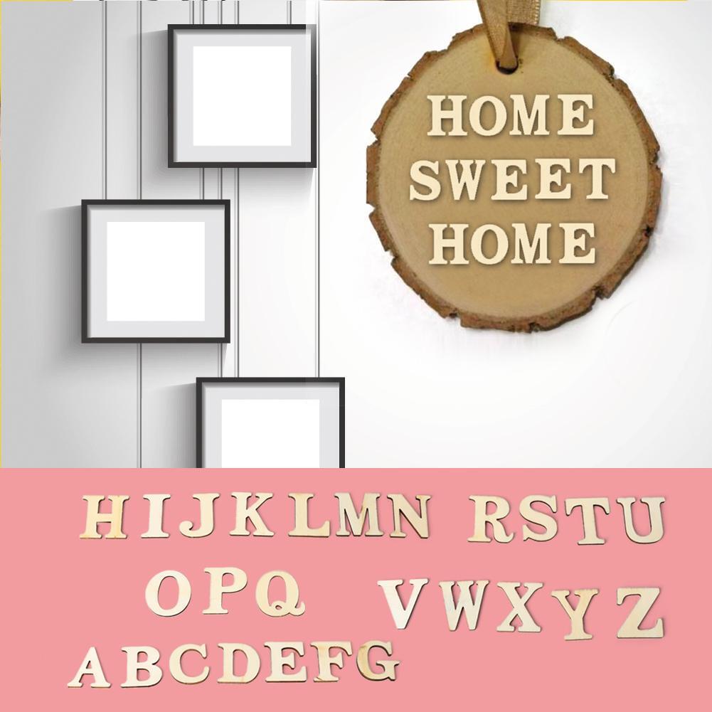 Wooden Letters Alphabet for DIY Scrapbooking Art Craft Scatter Home Decor