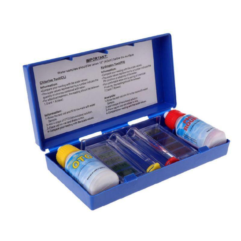 PH Water Quality Test Set Chlorine Hydroponics Testing Swimming Pool Aquarium