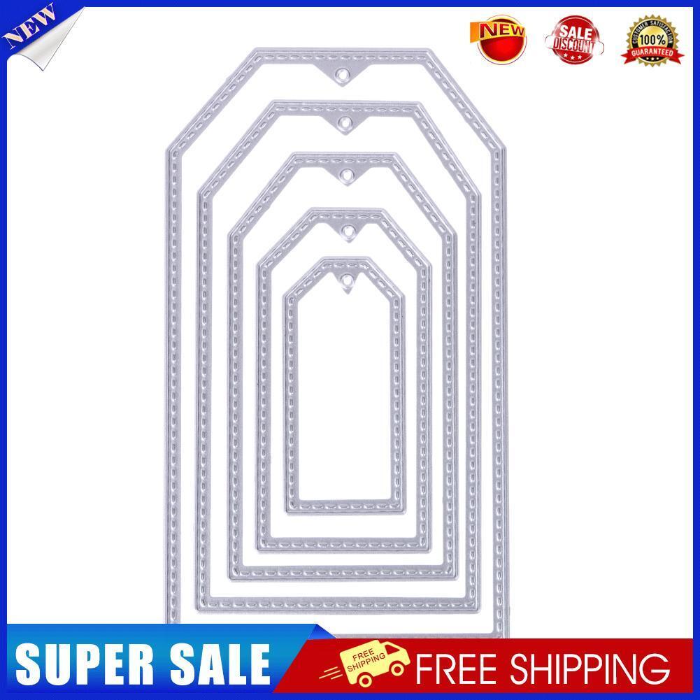 5pc Sewing Frames Metal Cutting Dies Stencils for DIY Scrapbooking Decor