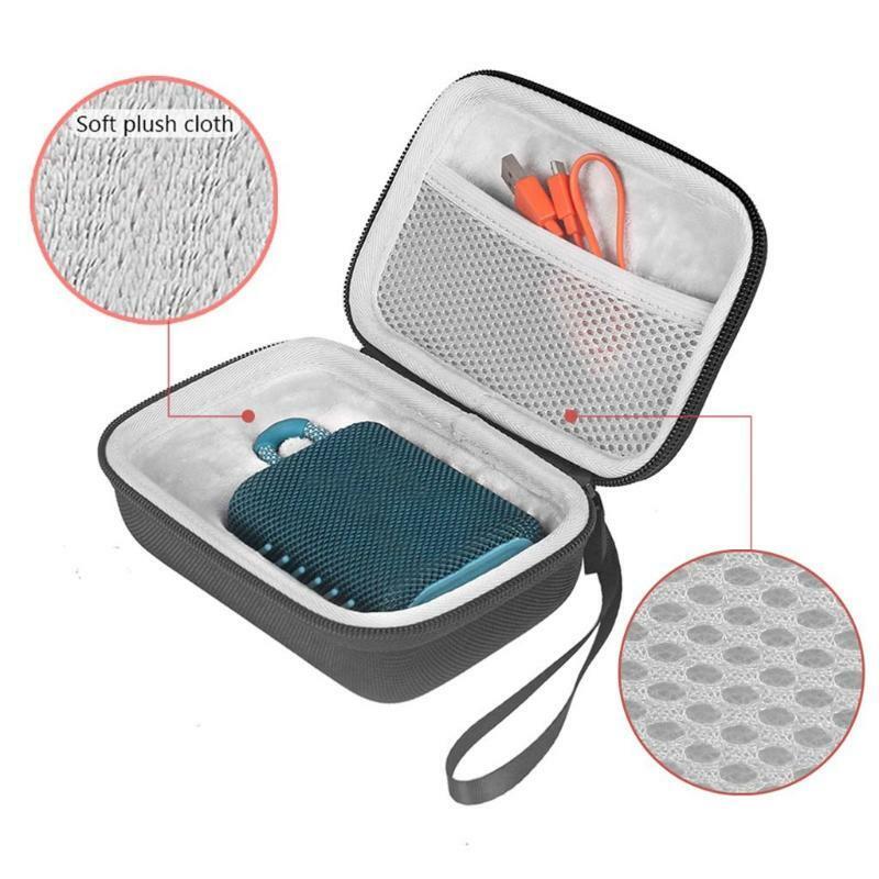 For -JBL GO 3 portable EVA Zipper Hard Case Bag Box Bluetooth-compatible speaker