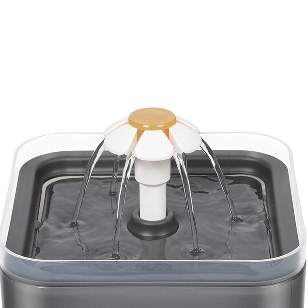 USB Automatic Pet Water Filter Dispenser Cat Water Fountain Feeder (Gray)