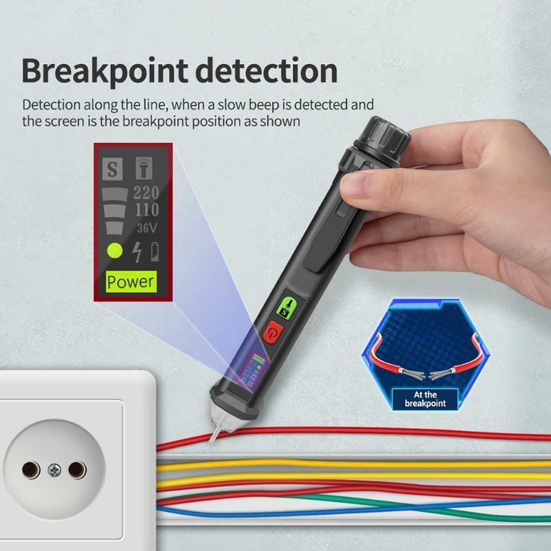 VD410A Digital Voltage Detector AC/DC Tester 1000V Non-contact Electric Test Pen