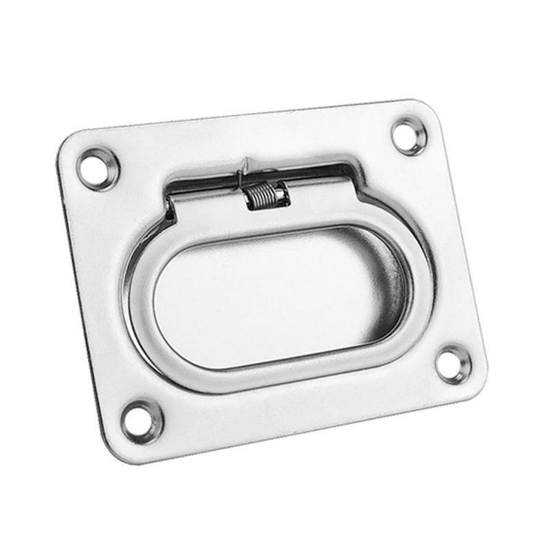 Flush Lift Handle Spring Load Lifting Ring Furniture Cabinet Recessed Handle