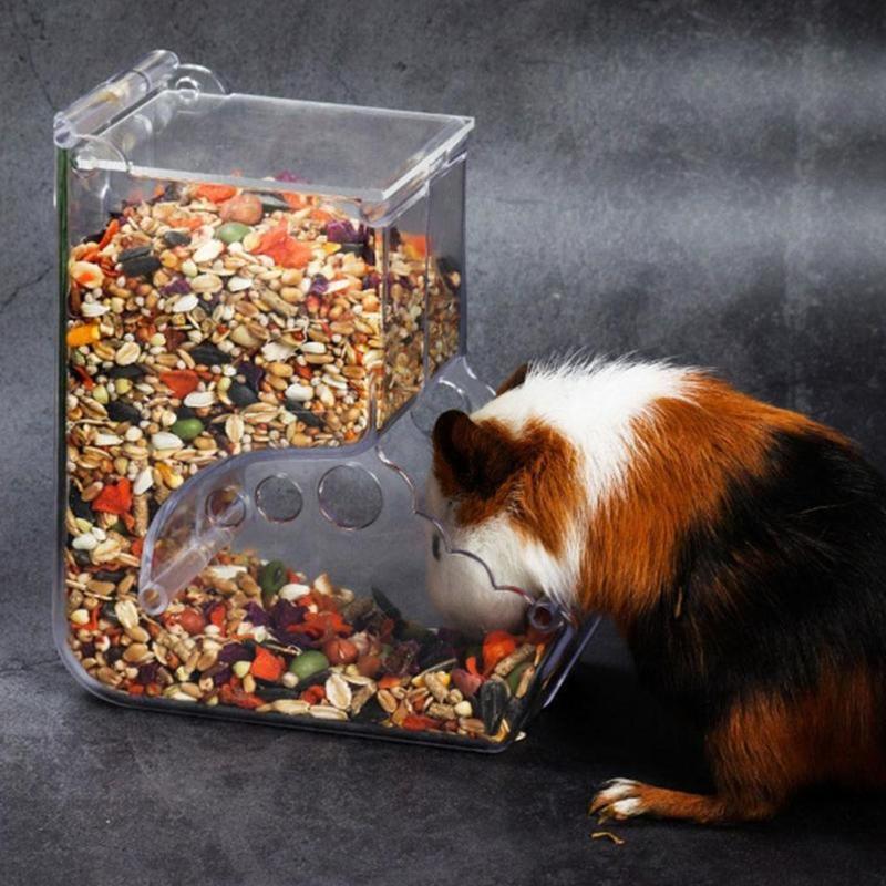 Hamster Feeder Small Animal Automatic Dispenser Food Storage for Dwarf Hamsters
