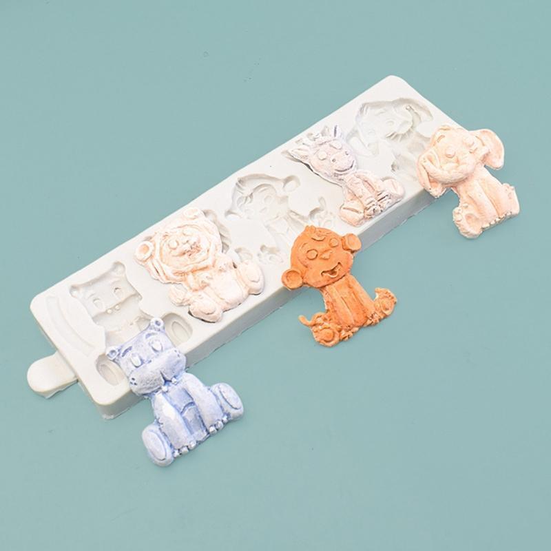 Soap Molds Silicone Craft Mold Handmade Exquisite Animal Lion Monkey Elephant
