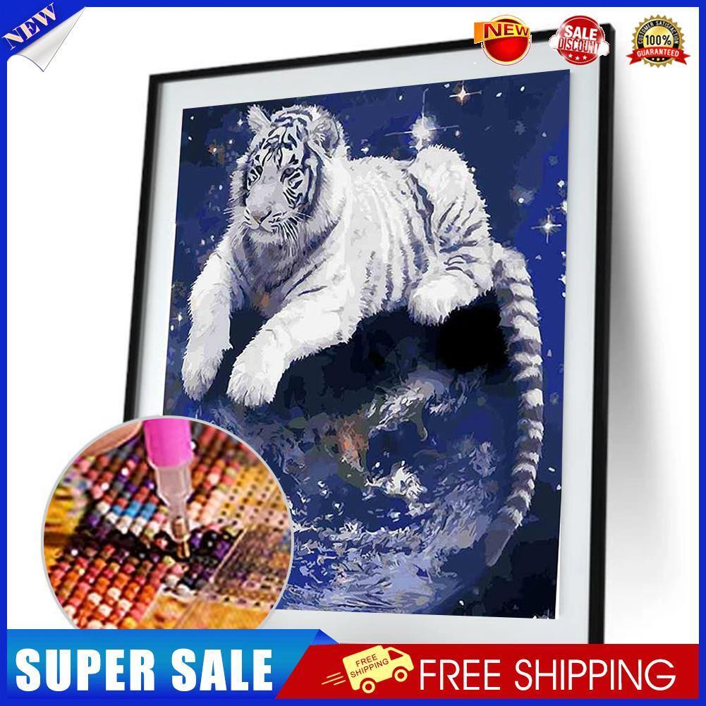 Tiger 5D Round Diamond Painting Embroidery DIY Cross Stitch Home Decor Gift