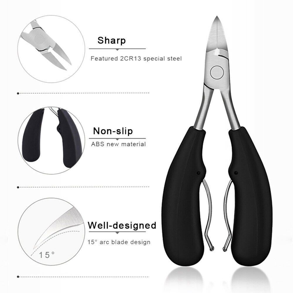 Steel Made Pedicure Tool Nail Clippers Kit Toenail Trimmer Nails Trimming