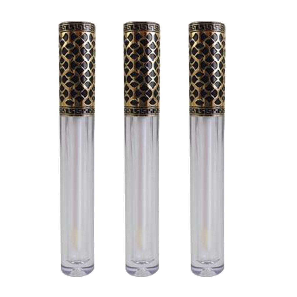 3 Pieces 4ml Plastic Makeup Castor Oil Tubes DIY Containers for Liquid