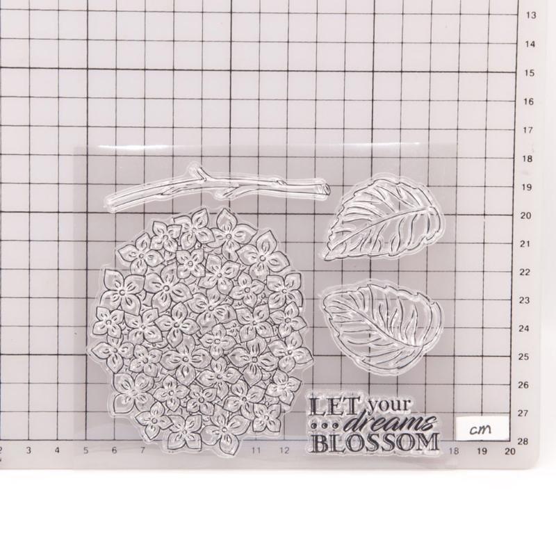 Flower Leaf Silicone Clear Seal Stamp DIY Scrapbooking Embossing Photo Album