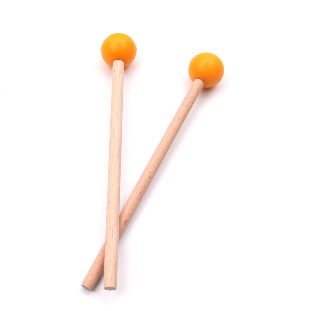 1 Pair Tongue Drum Mallet Marimba Percussion Instrument Drumstick (Yellow)