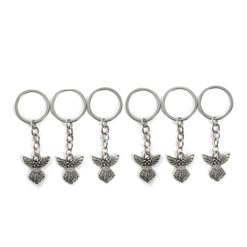 Guardian Angel Keychains Set of 30 Metal Zinc Alloy Creative Mini Key Chain