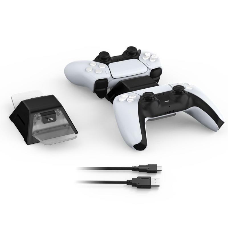 Controller Charger  Charging Station  Safe and Fast Charging  LED for PS5