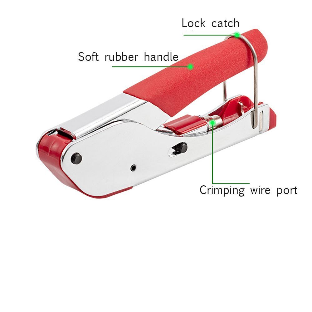 Squeeze Pliers Crimping Pliers Coaxial Cable Stripper Coax CrimperFor RG6 RG59