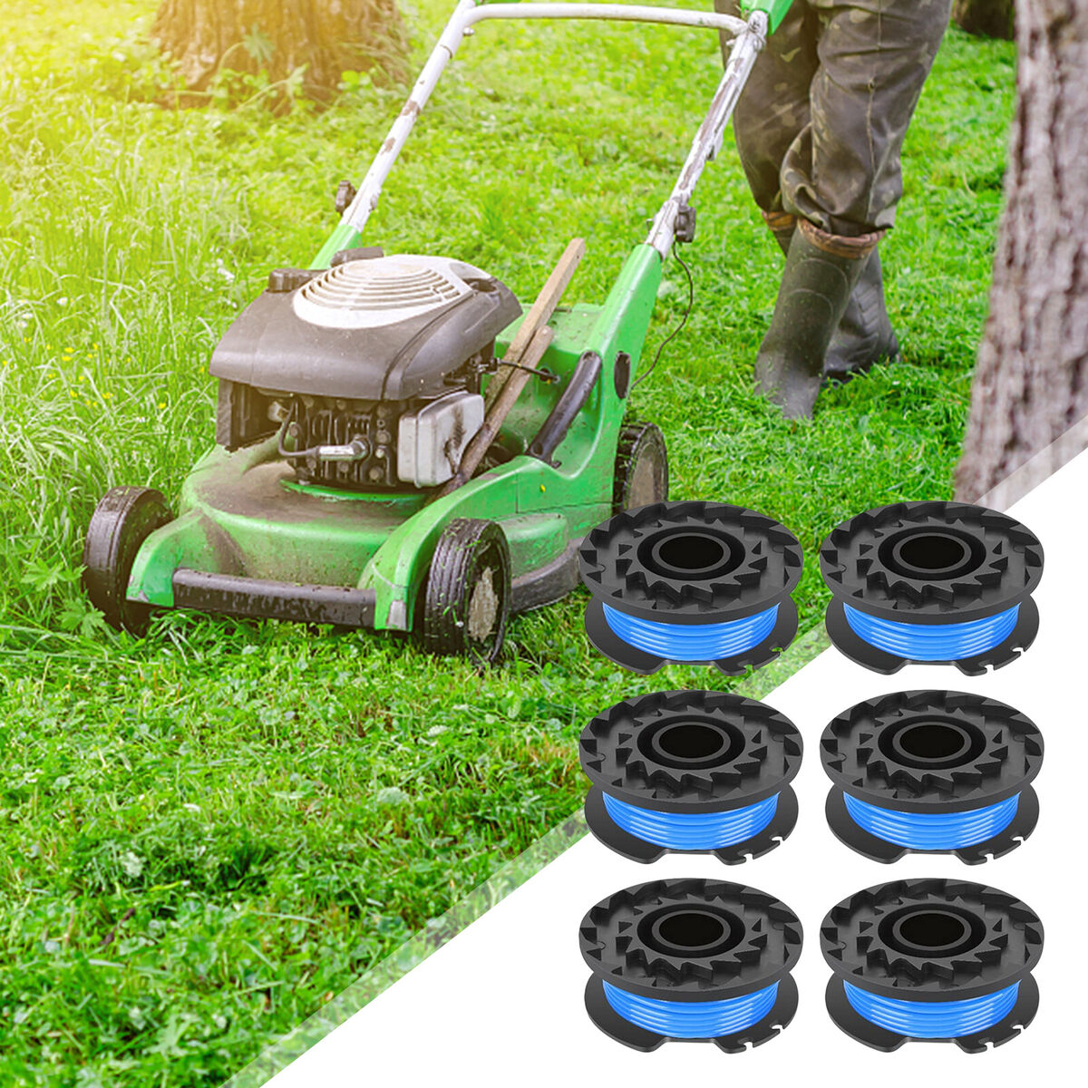 Line String Trimmer Spool 7pcs 0.065 inch Weed Eater Spool for Greenworks