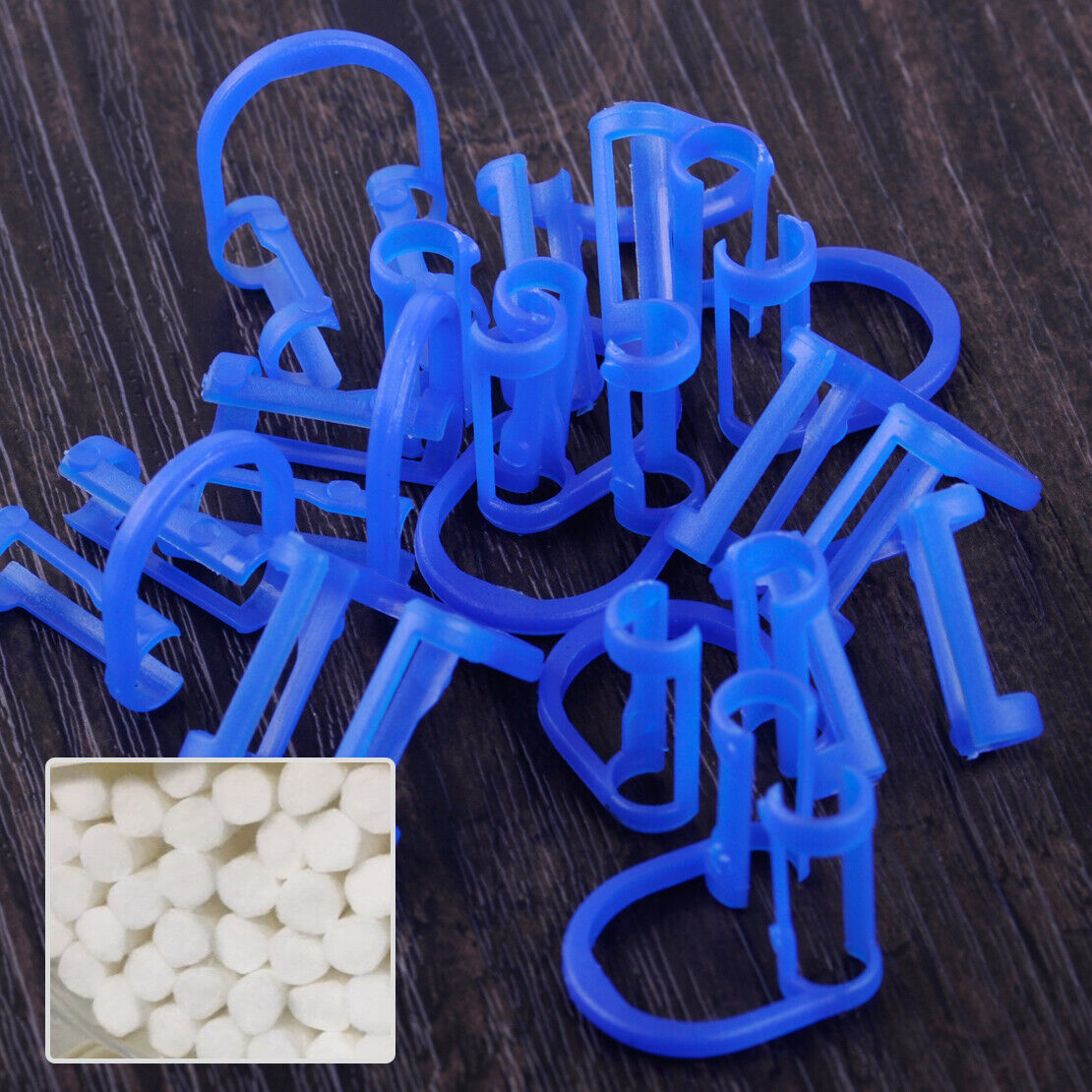 100x Disposable Cotton Roll Holder Clip fit for Dental Clinic Lab Orthodontic d