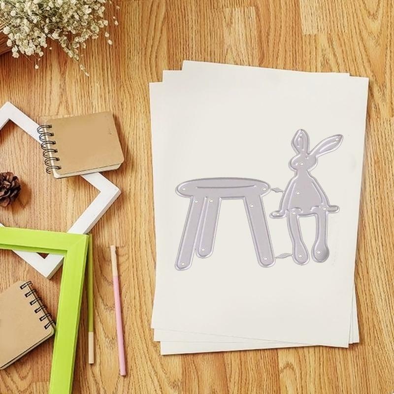 Bunny Rabbit Metal Cutting Dies Scrapbooking Stencil Die Cuts Card Embossing DIY