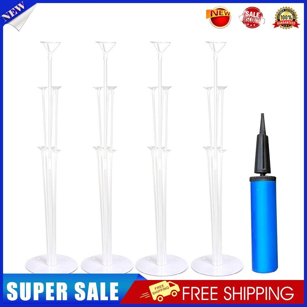 4x Wedding Decoration Table Balloon Holder Column Balloons Floating Stand