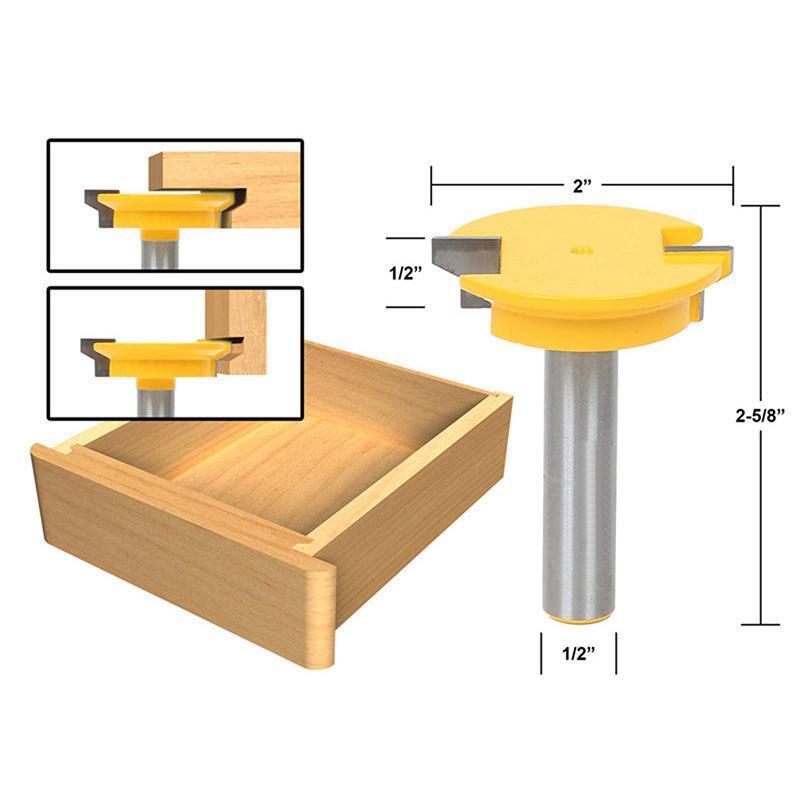 1/2'' Shank Straight Rail & Stile Router Bit Woodworking Chisel Cutter Tool New