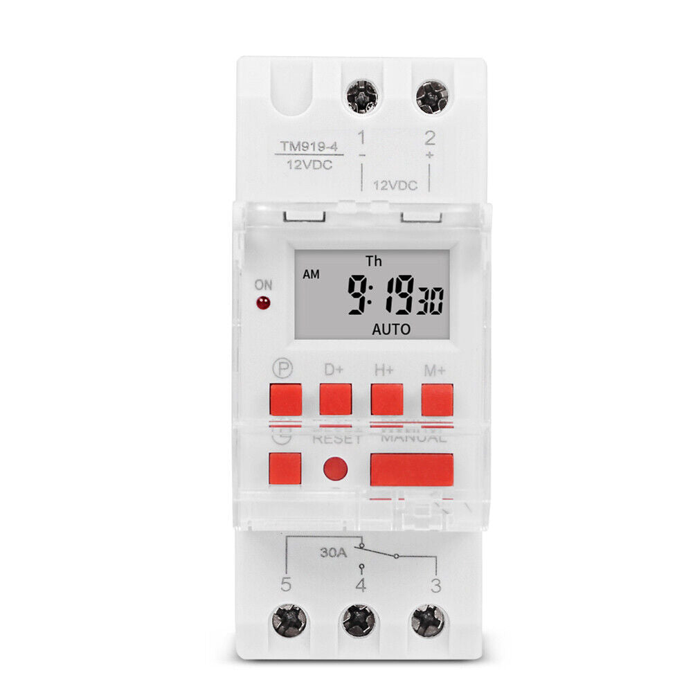 Programmable Timer Switch DIN Automatic Cycle Timing Controller (TM919B-4)