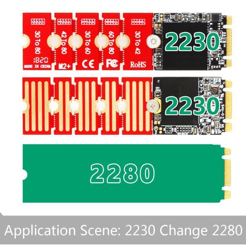 M2 M2PLUS NGFF NVME Support 2230 to 2242/2260/2280, 2242 to 2280, 2260 to 2280