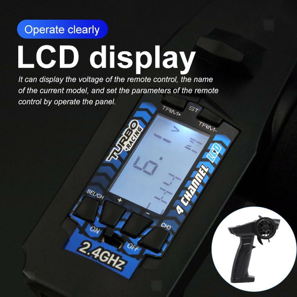 2.4Ghz Radio Transmitter Surface Controller LCD Display for RC Car Truck