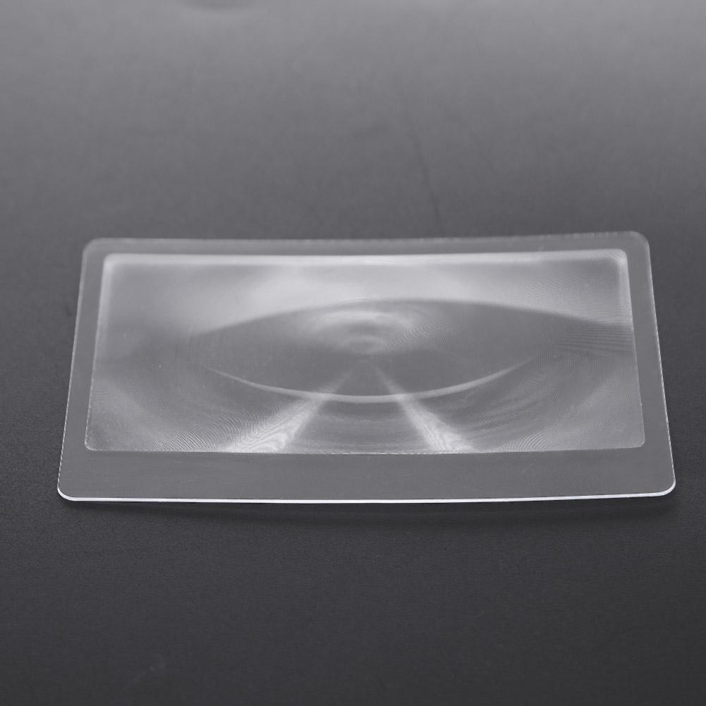 5pcs 3X Credit Card Shape Magnifiers Transparent Magnifier Fresnel Lens