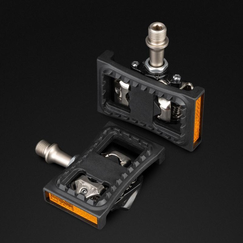 Casual SPD Pedal Flat Compatible with Shimano Bike, Pedal without Clip for MTB