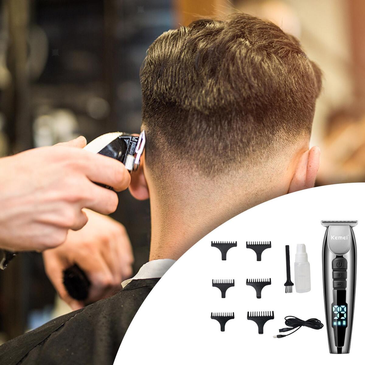 Powerful Electric Hair Clippers Gromming Kit Low Noise Cordless USB Rechargeable