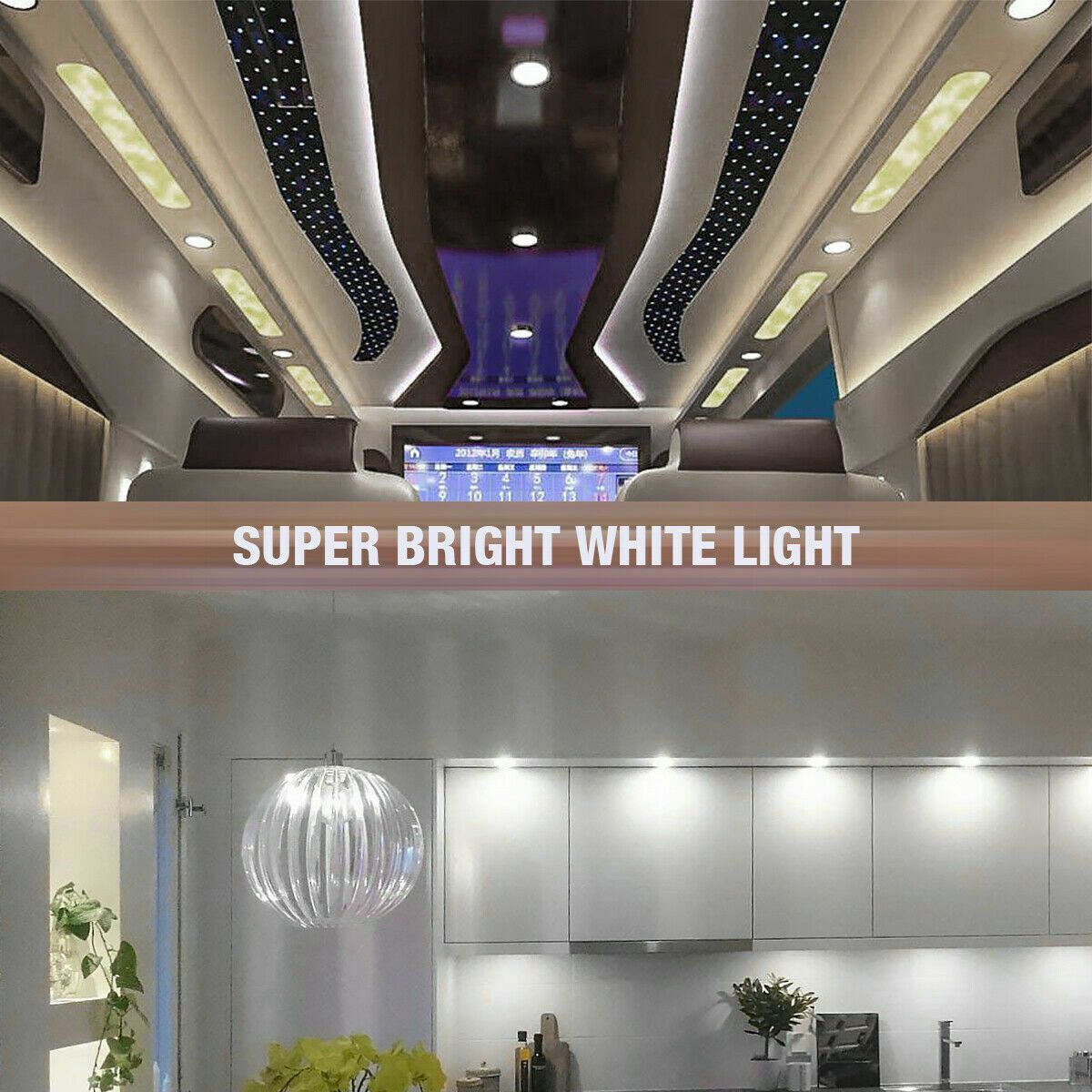 Super Bright LED Spotlight Round Recessed Lamp Panel Downlight Ceiling Light