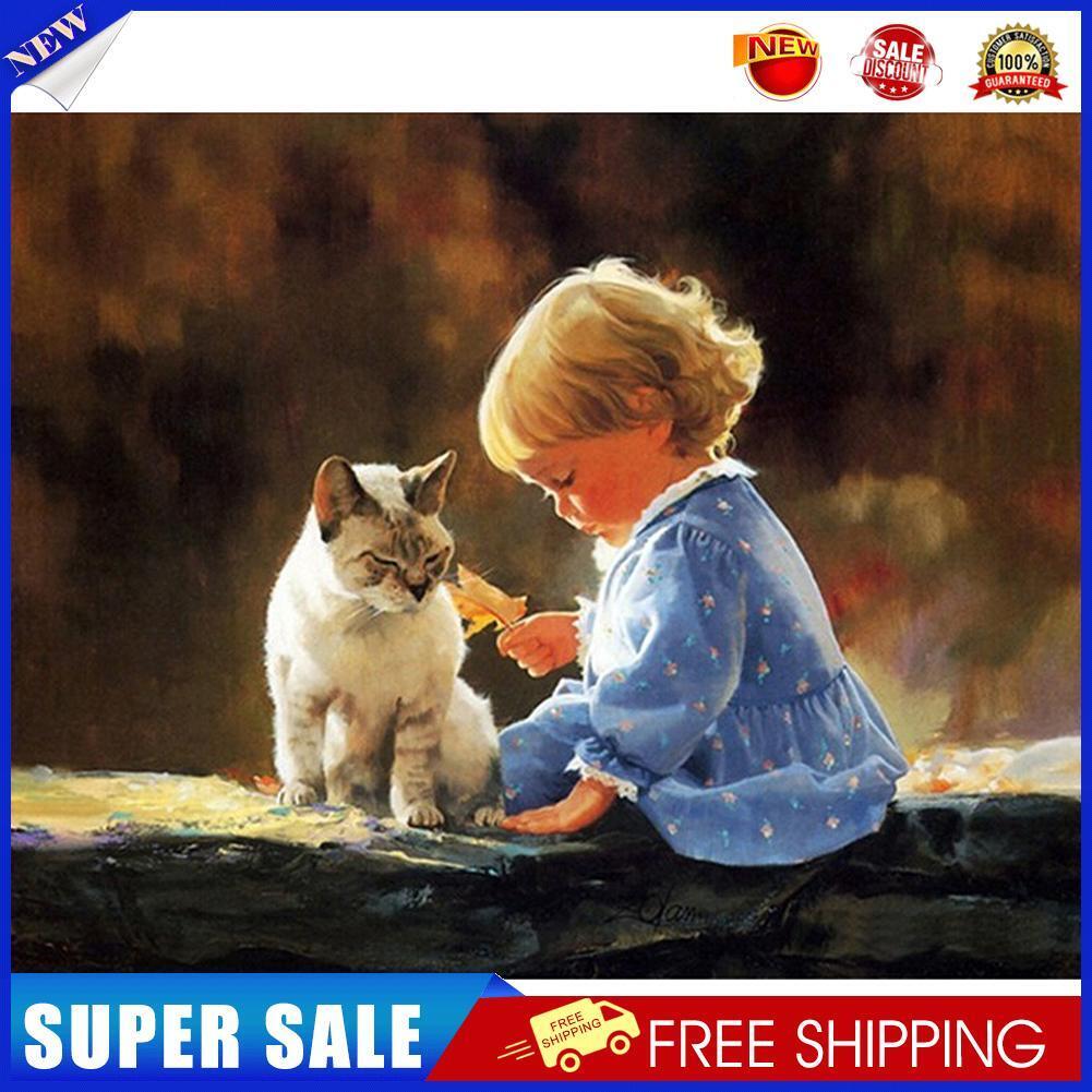 5D DIY Diamond Painting Happy Childhood Hour Cross Stitch Embroidery Mosaic