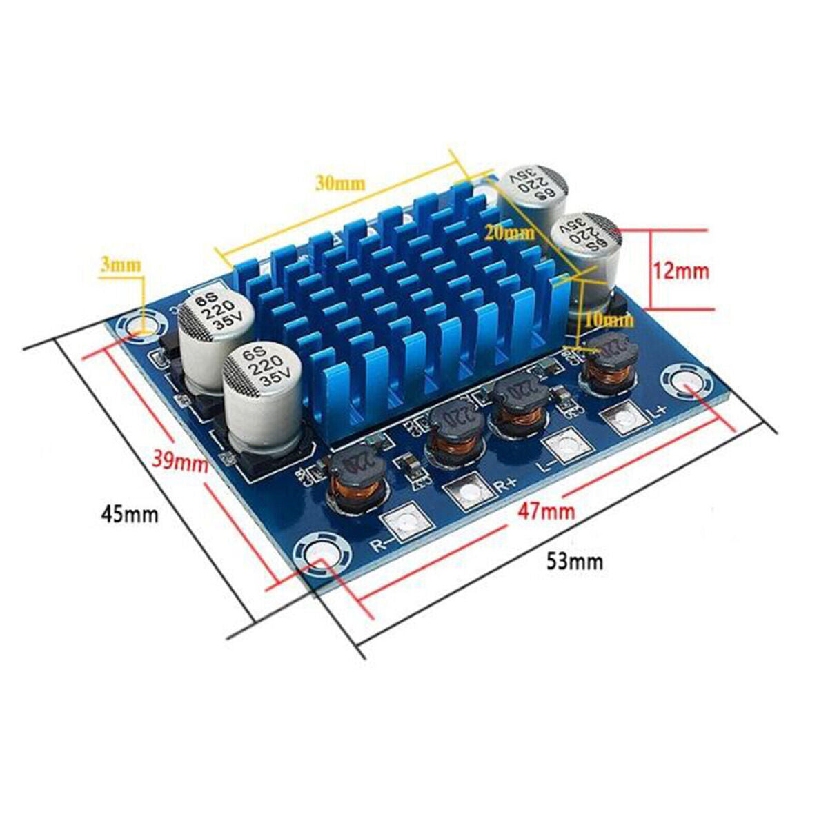 XH-A232 HD Digital Audio Amplifier Board mp3 Amplifier Module 8V-26V Two-channel