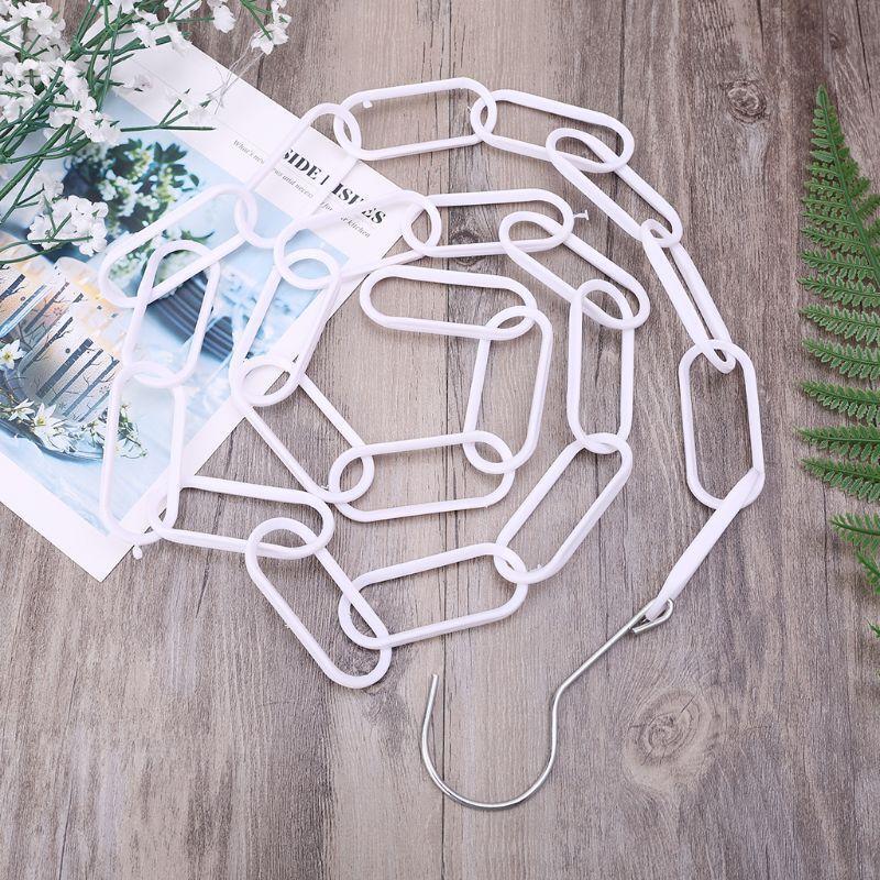 Plastic Clothes Market Shop Display Hanging Chain Hooks With 23 RingsHanger