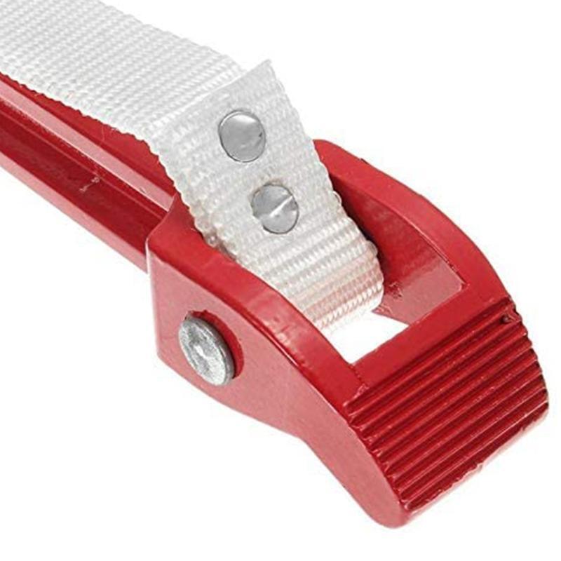 12-Inch Strap Wrench Ideal for Use on Polished Pipe Irregular Shapes Light