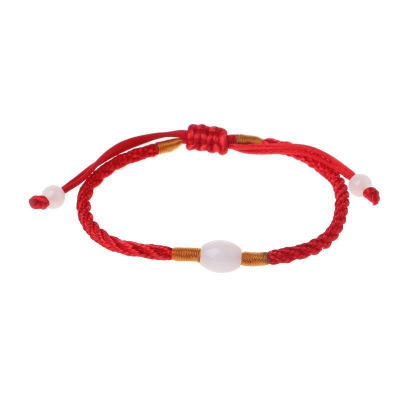 Good Luck Red String Bracelet Transfer Beads Bracelets Gift for Families Friends