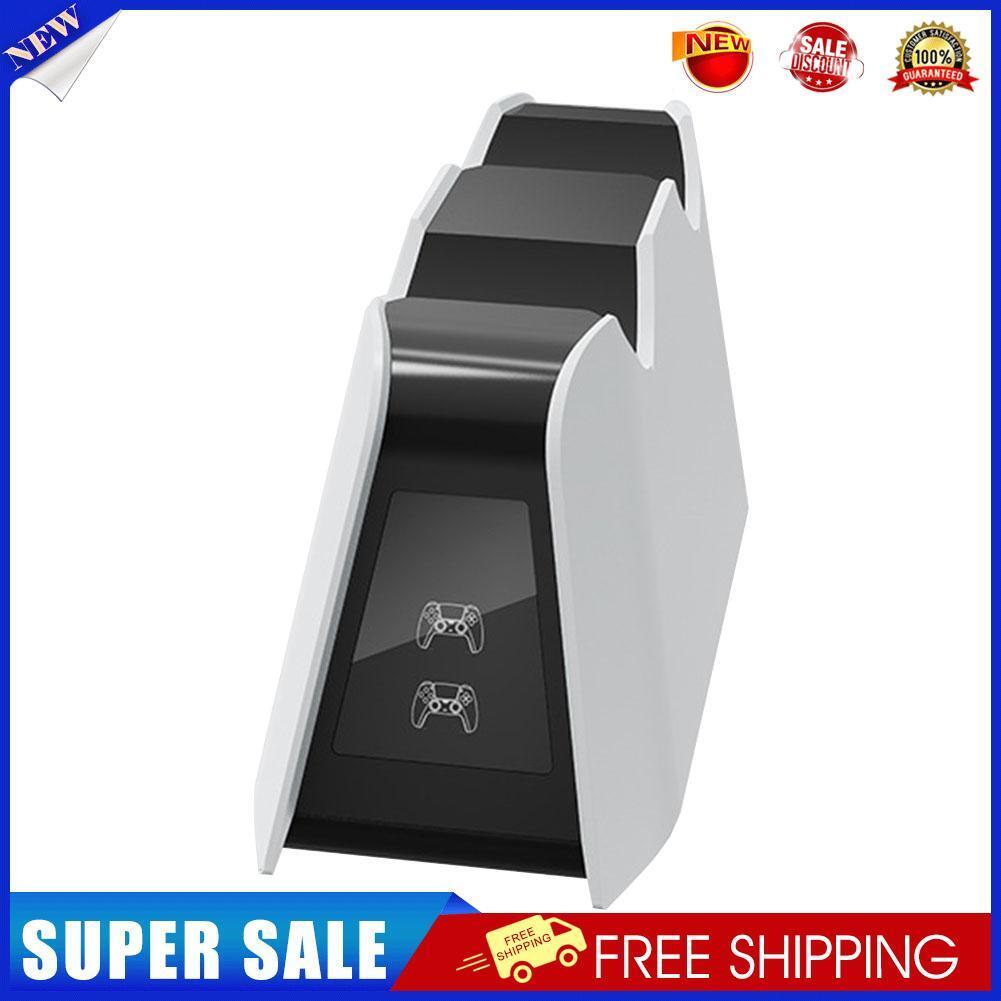 For DualSense Charger 2-Pin Contact Dual Controller Fast Charging Station