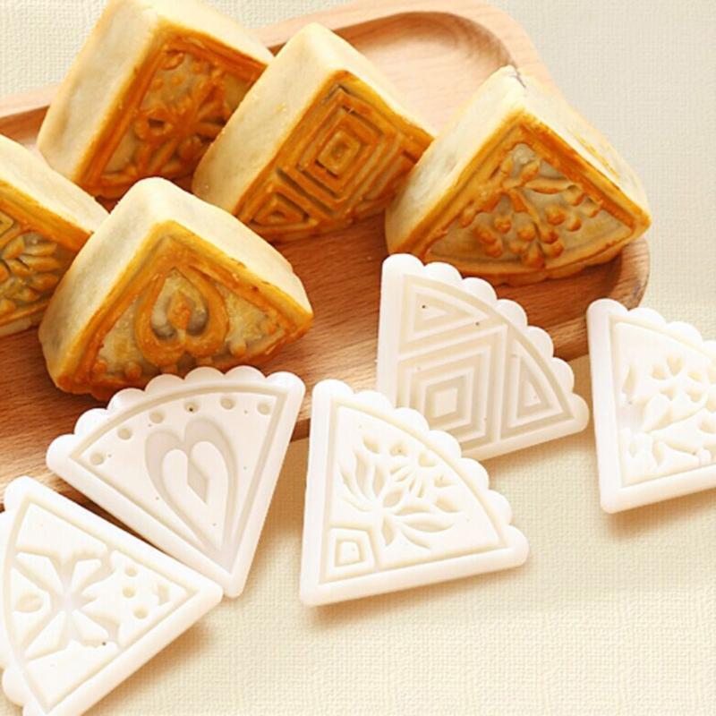 50g Pastry Stamps Mooncake Moulds Plastic Hand Pressure Tools Baking Accessories