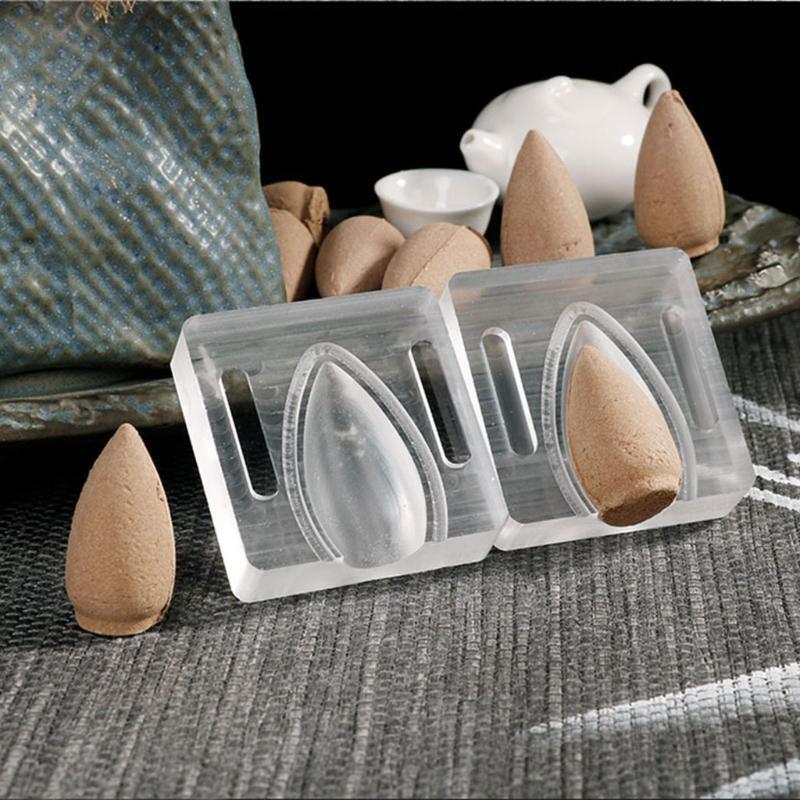 Incense Cone Making Mold Acrylic Transparent Tower Incense Mould DIY Making Tool