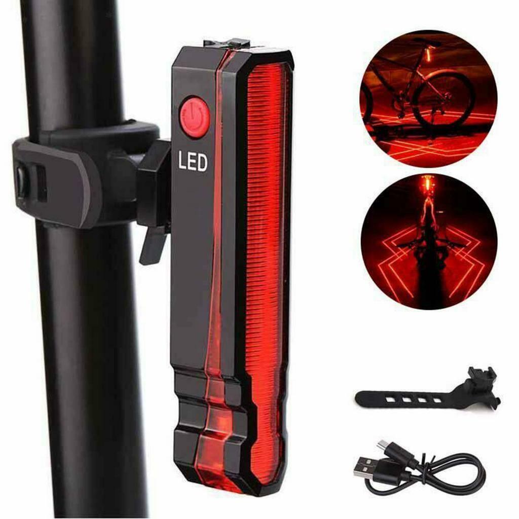 Bicycle  Rear LED Tail Light USB  Spider Taillight Safety