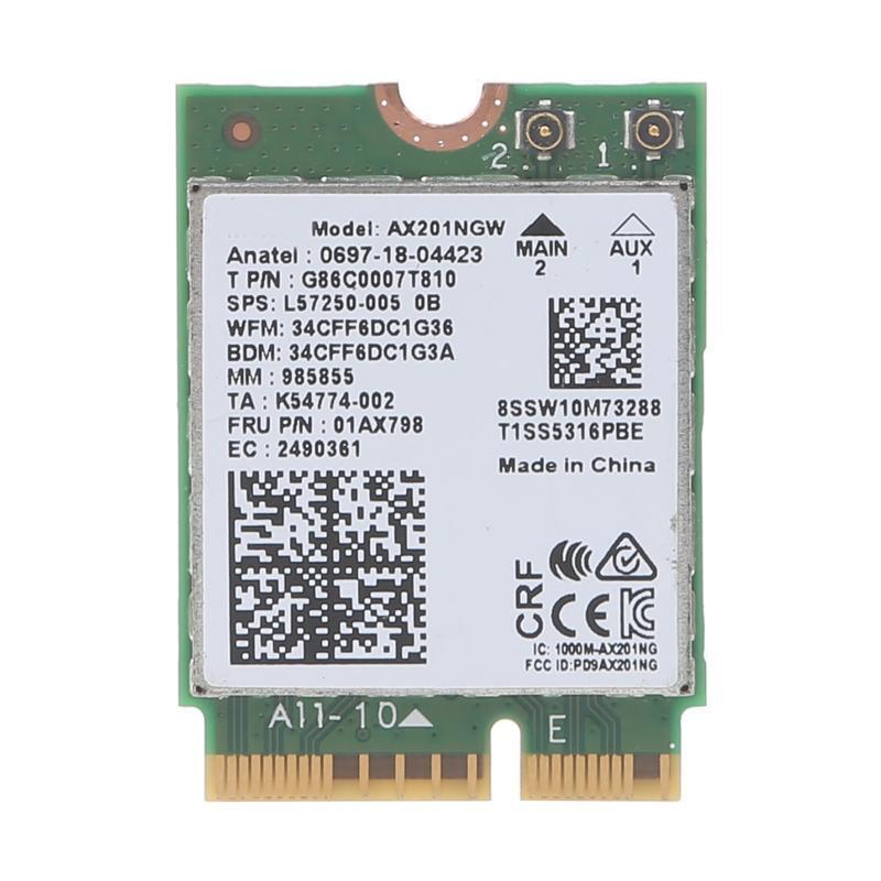 WiFi 6 Card AX201NGW 802.11ac AX Wireless M.2 Key Bluetooth-compatible Adapter