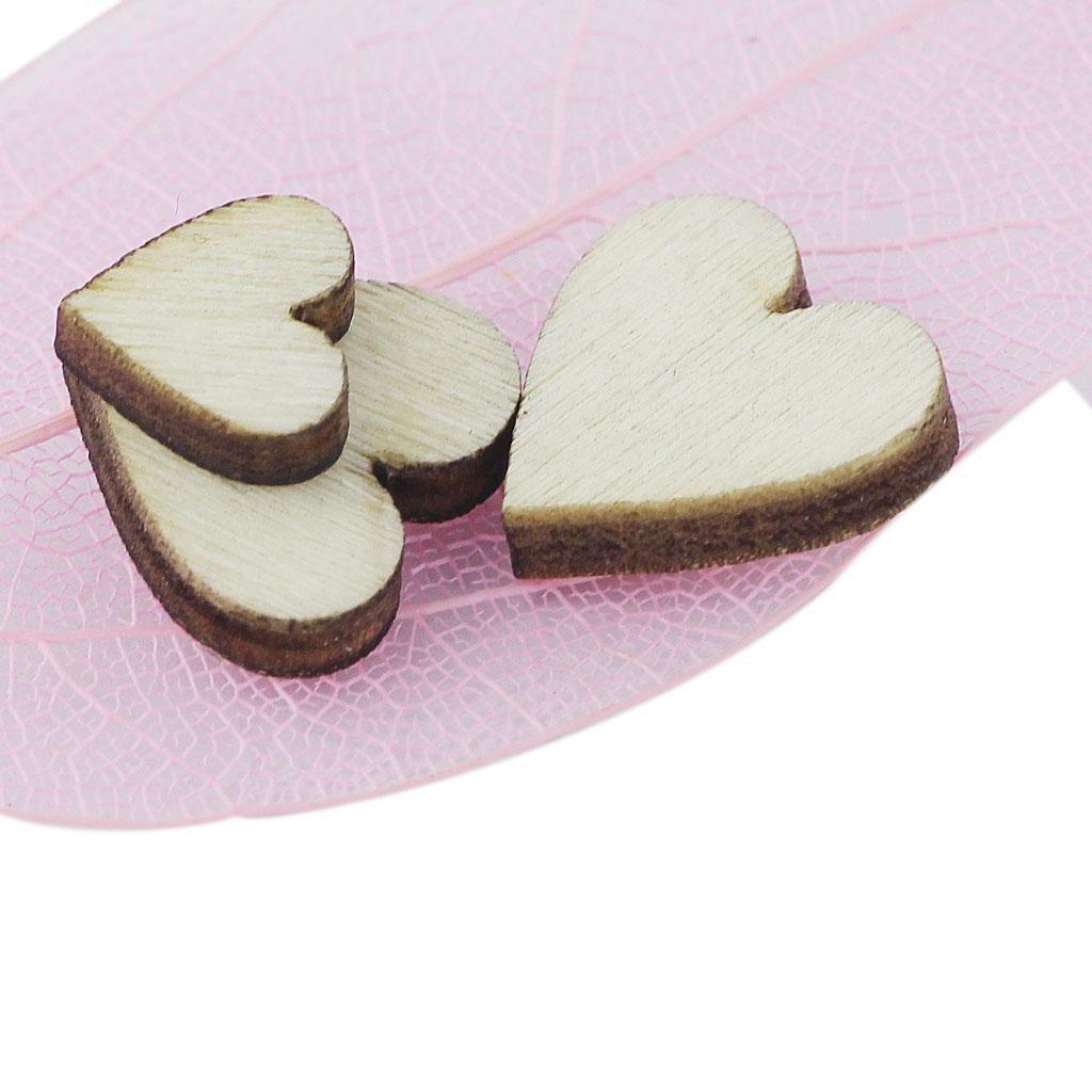 250 Pieces Assorted Sizes Shapes Natural Wood Pieces for Cardmaking Scrapbooking