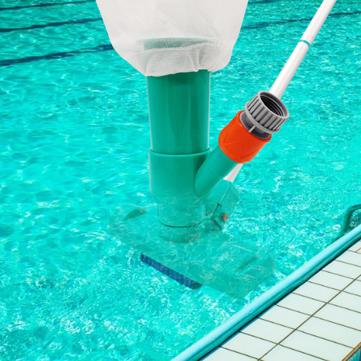 Pool Vacuum Jet Cleaner 4 Section Pole Portable for Above Ground Pond
