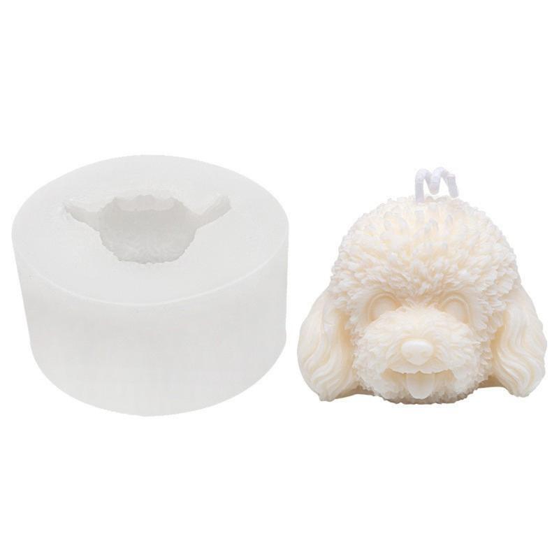 Cute Dog Head Mold Craft Cake Chocolate Clay Soap Decorating Family Safe Home