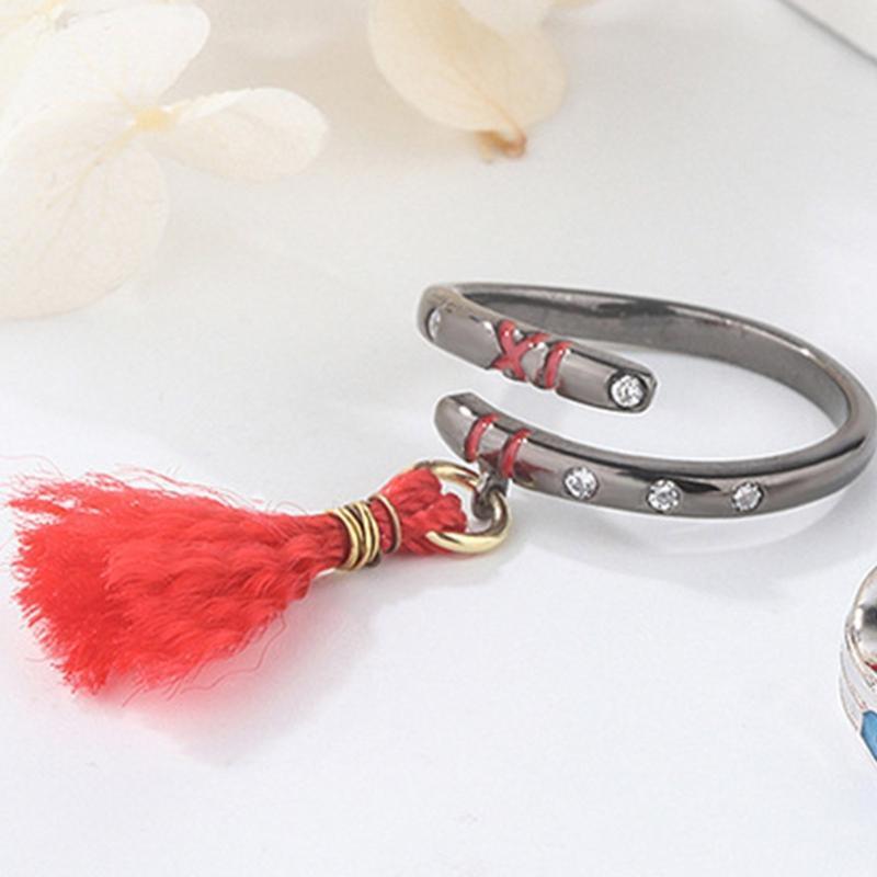 Matching Open Band Ring Adjustable Lovers Ring Set for Girlfriend Boyfriend