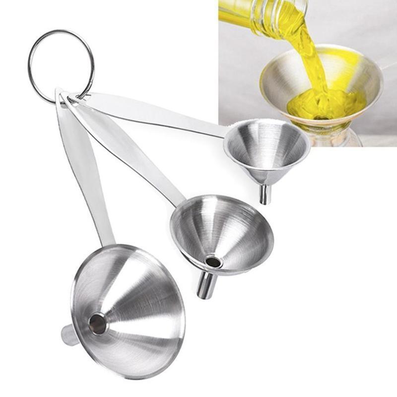 Metal Funnels Cooking Powder Food Grade Flask Funnels for Filling Bottle Liquor