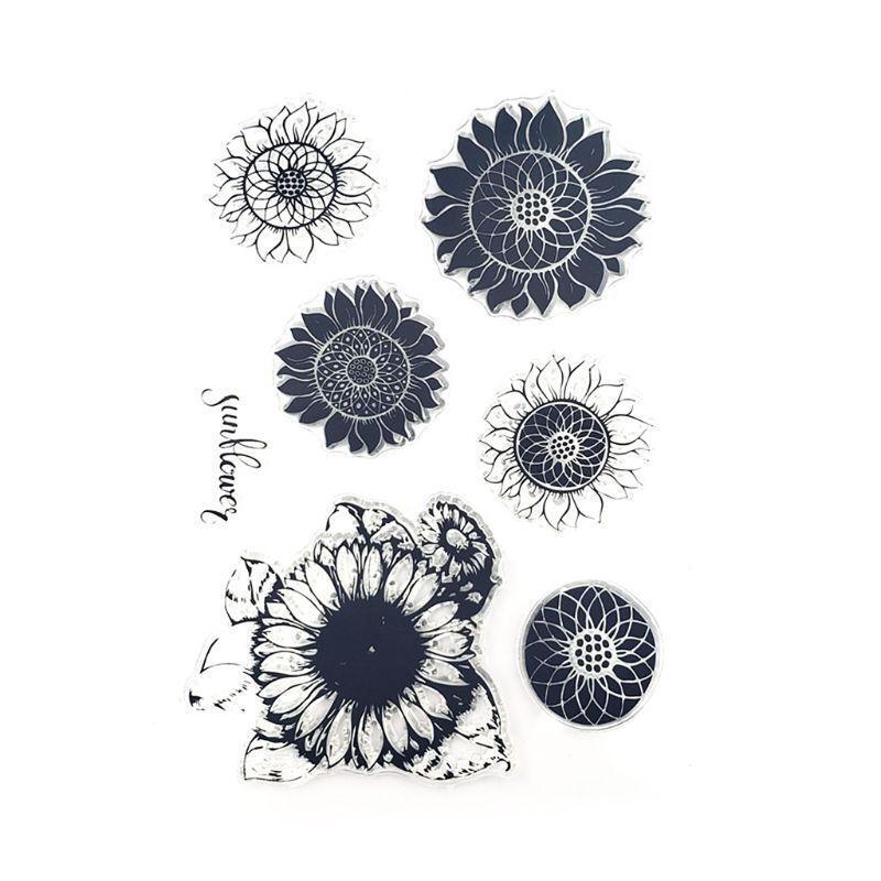 Sunflower Silicone Seal Stamps DIY Scrapbooking Embossing Photo Album Decoration