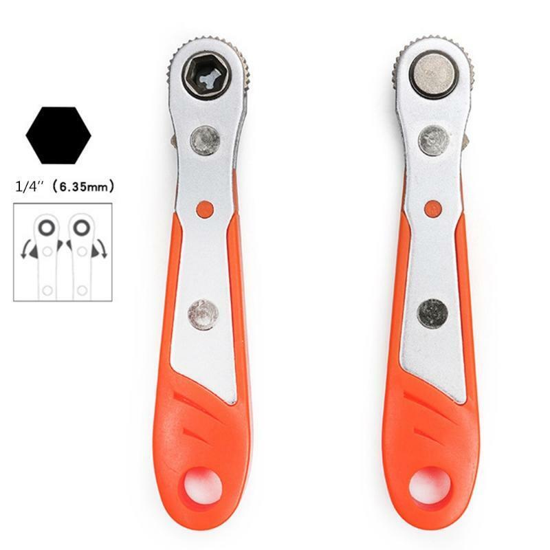 Mini Magnetic Ratchet Wrench 1/4"(6.35mm) Hexagon Torx Bidirectional Control