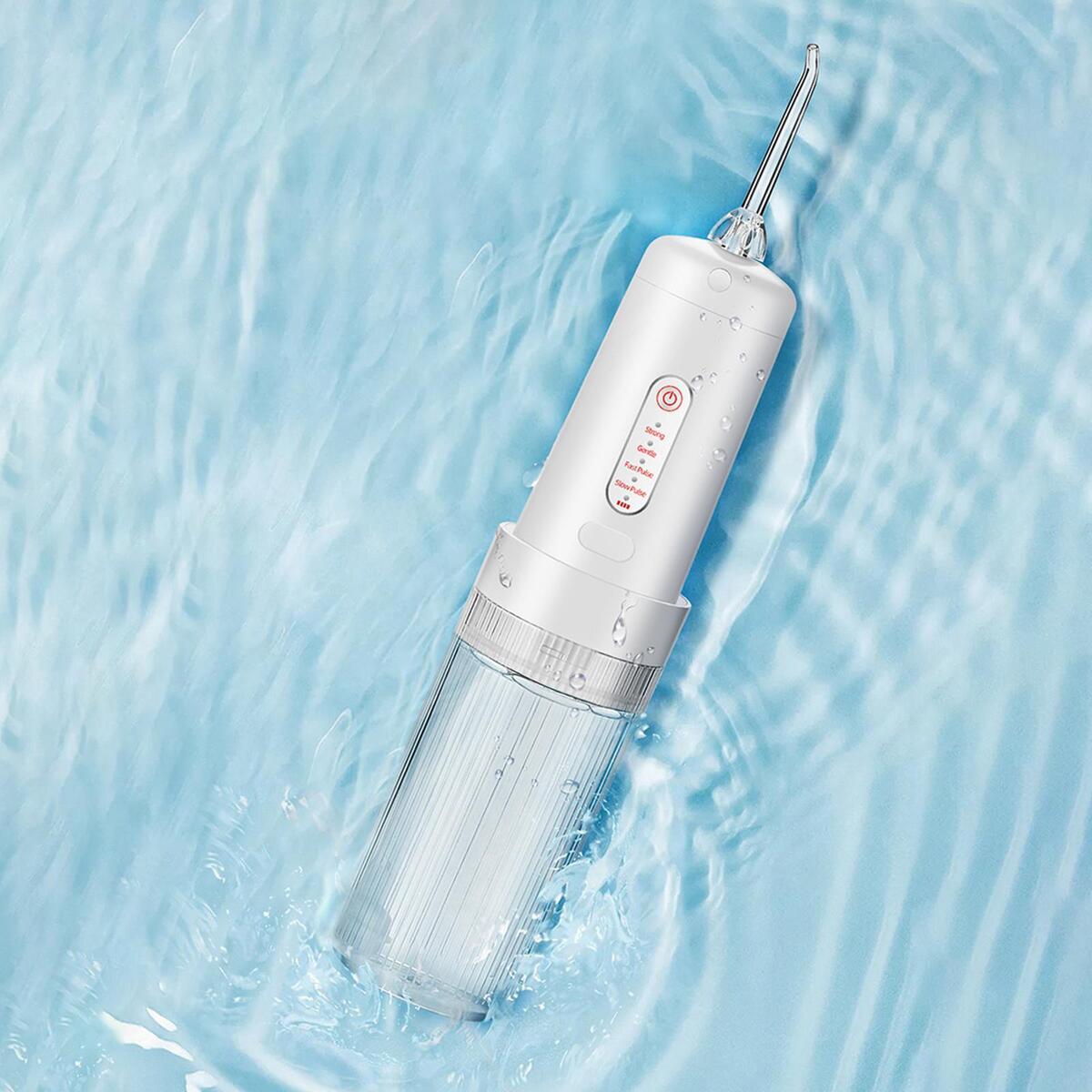 Electric Water Oral Flosser Irrigator Oral Care 2 Cleaning Heads Plaque Remover