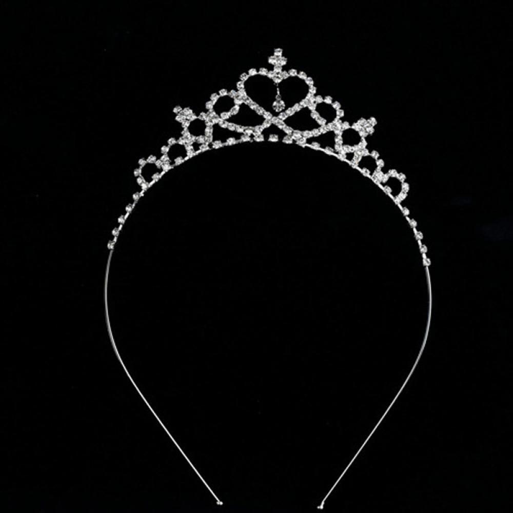 Baby Kids Girls Party Diamond Princess Headband Hair Hoop Crown Crystal