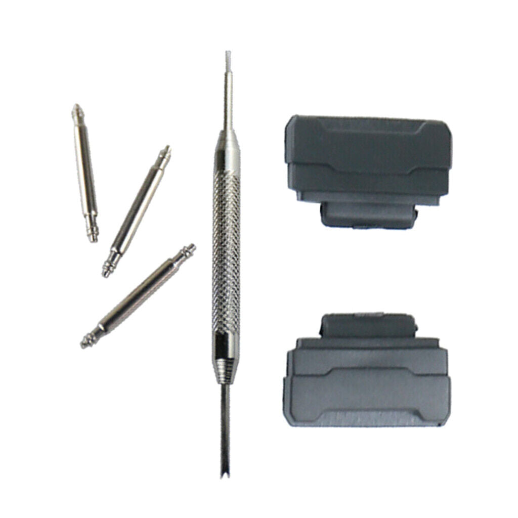 Strap Adapters Kit&Tool for 14mm Lug Width   BA110 120 Black