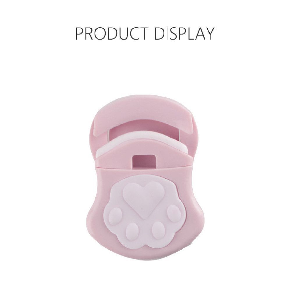 Portable Plastic Mini Beauty Tools Cat Paw Shape Eyelash Curler Eyelash Styling